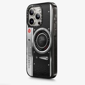 Casetify Vintage Camera Style Black and Silver Phone Case Camera Case - Classic